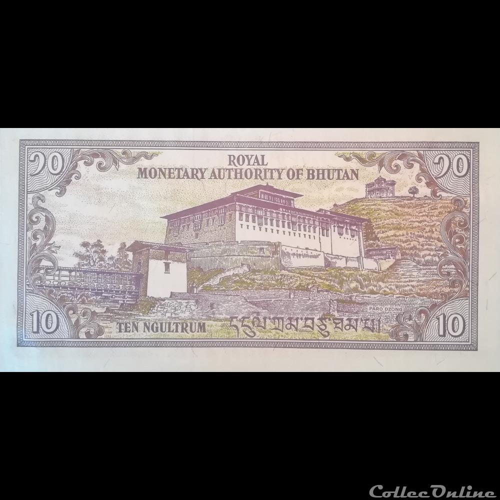 BHOUTAN - P 22 - 10 NGULTRUM - 2000 billet asie ile coco bhoutan p 22 10 ngultrum 2000