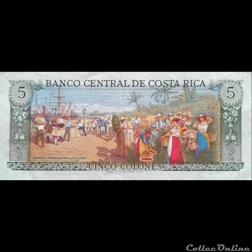 billet amerique du nord costum costa rica p 236 d 19 5 colones 1989