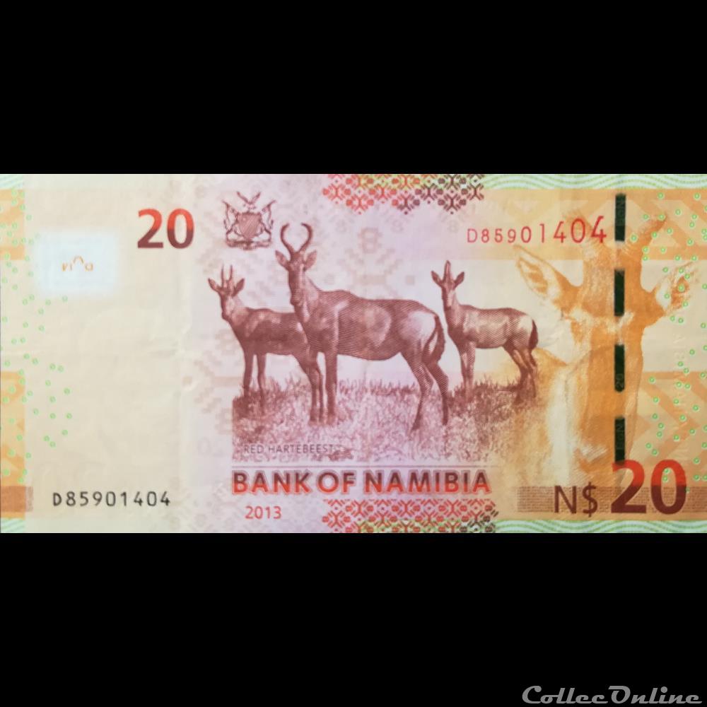 NAMIBIE - P 12 B - 20 NAMIBIA DOLLARS - 2013 billet afrique namibie p 12 b 20 namibia dollars 2013