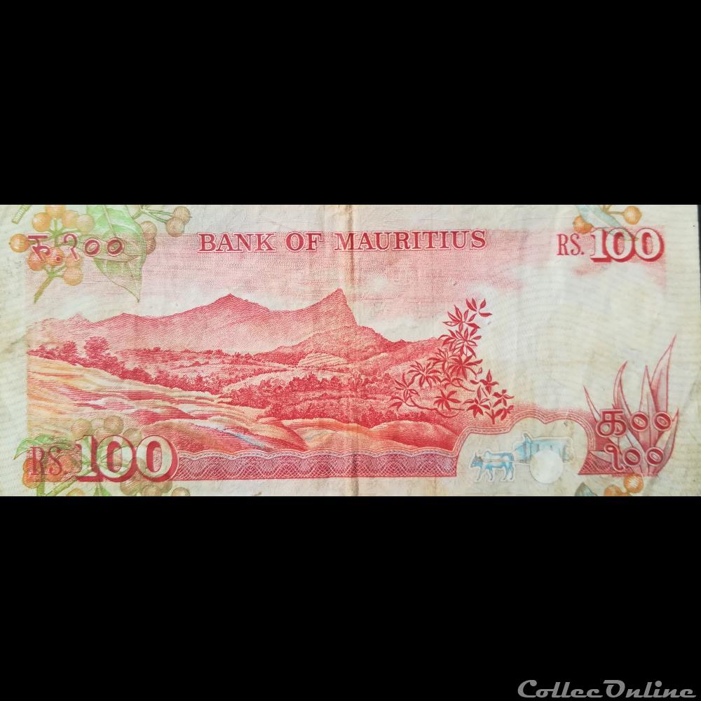 MAURICE (ILE) - P 38 - 100 RUPEES - 1986 billet afrique maurice ile p 38 100 rupees 1986