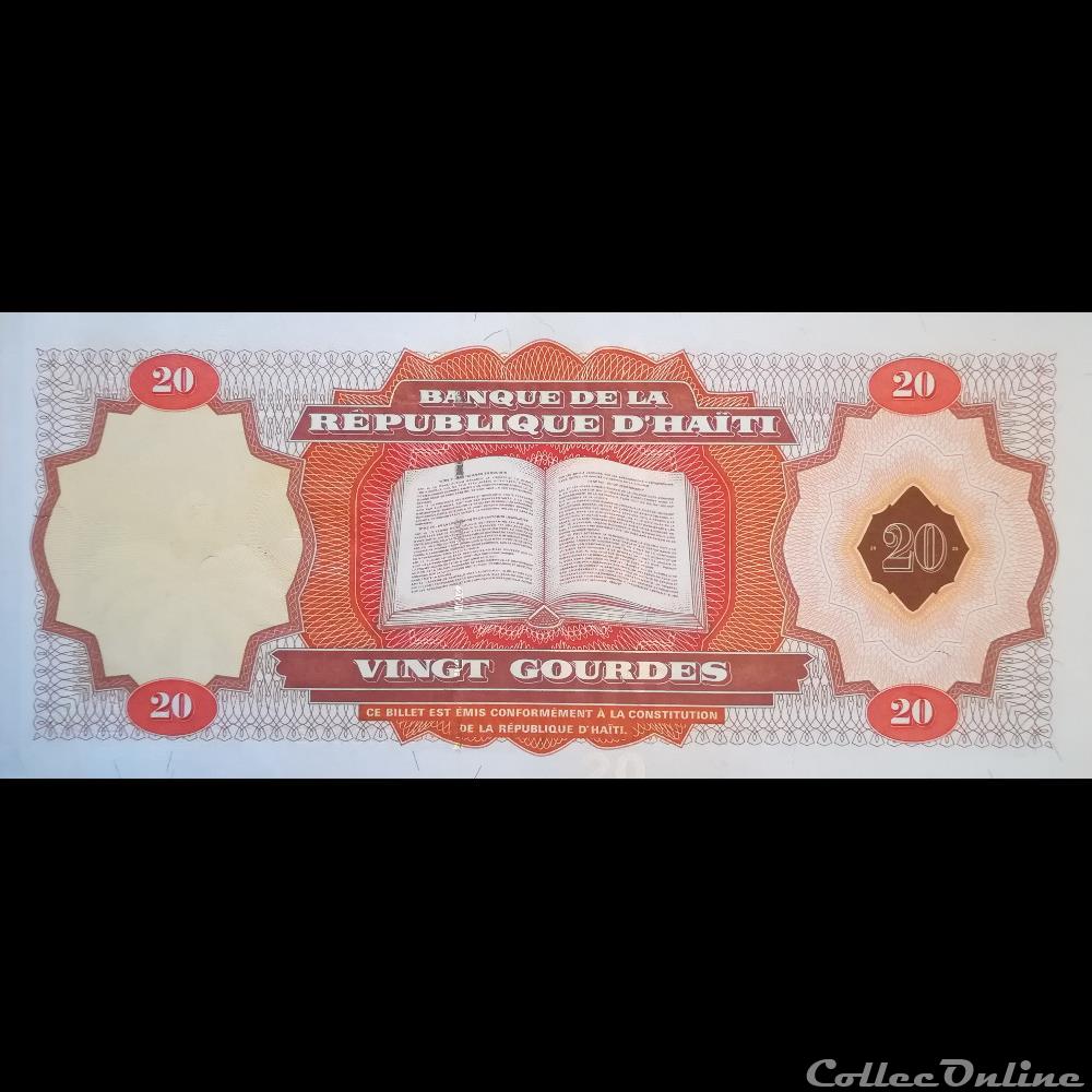 HAITI - P 271A - 20 GOURDES - 2001 billet amerique du nord haiti p 271a 20 gourdes 2001