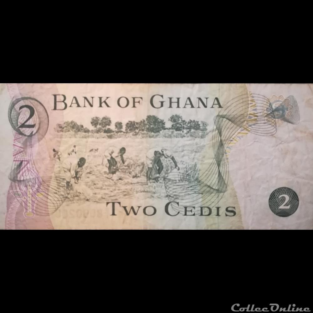 GHANA - P 14 A - 2 CEDIS - 1972 billet afrique ghana p 14 a 2 cedis 1972