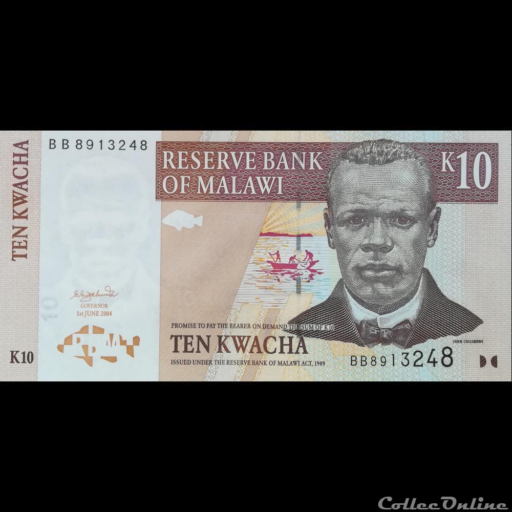 MALAWI - P 51 A - 10 KWACHA - 2004 billet afrique malawi p 51 a 10 kwacha 2004