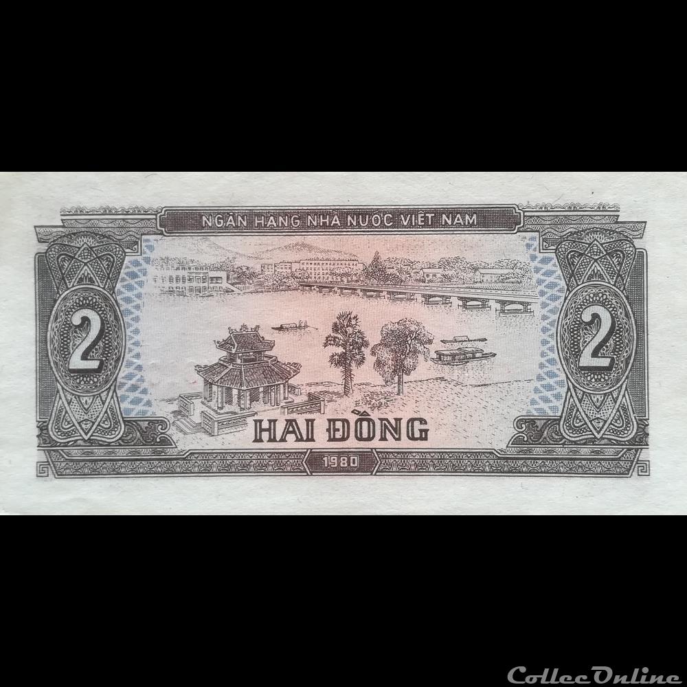 VIÊT NAM - P 85 - 2 DÔNG - 1980 billet asie vietnam viet nam p 85 2 dong 1980