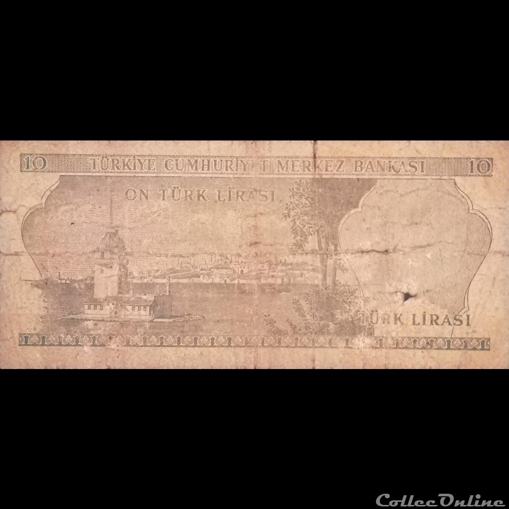 TURQUIE - P 186 - 10 LIRA - 1975 billet asie turquie p 186 10 lira 1975