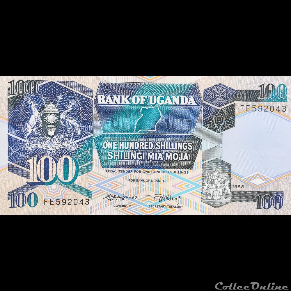 OUGANDA - P 31 B - 100 SHILLINGS - 1988 billet afrique ougandum ouganda p 31 b 100 shillings 1988