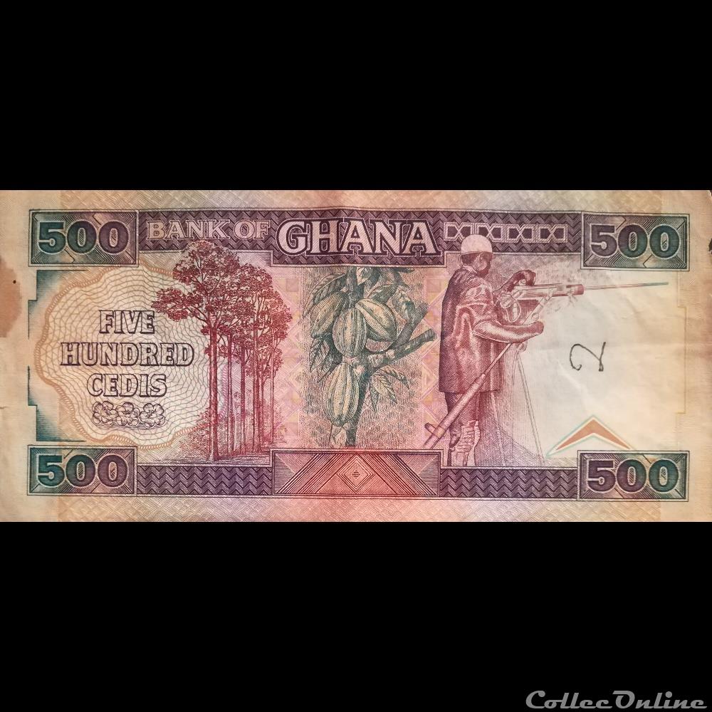 GHANA - P 28 A - 500 CEDIS - 1986 billet afrique ghana p 28 a 500 cedis 1986
