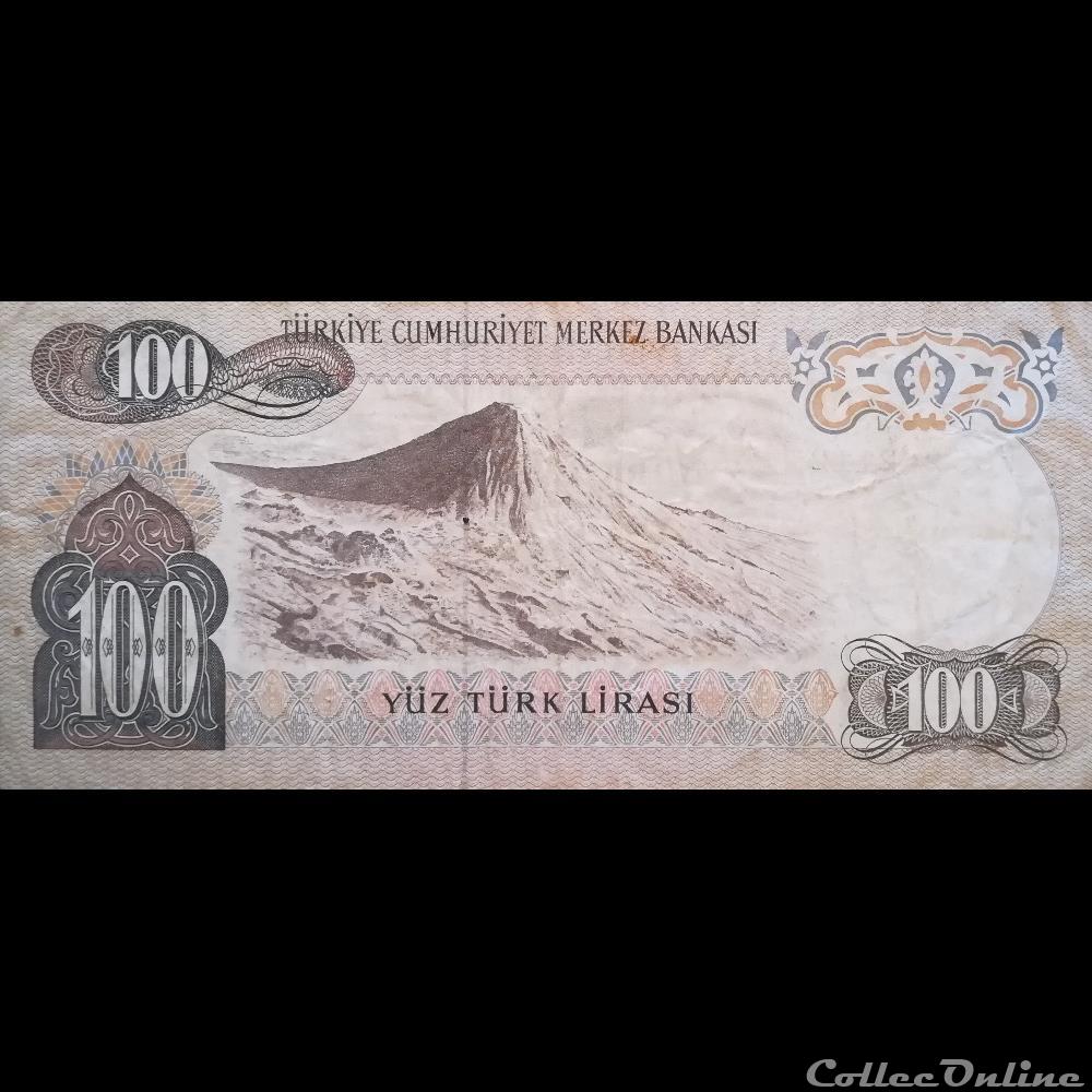 TURQUIE - P 189 C - 100 LIRA - 1972 billet asie turquie p 189 c 100 lira 1972