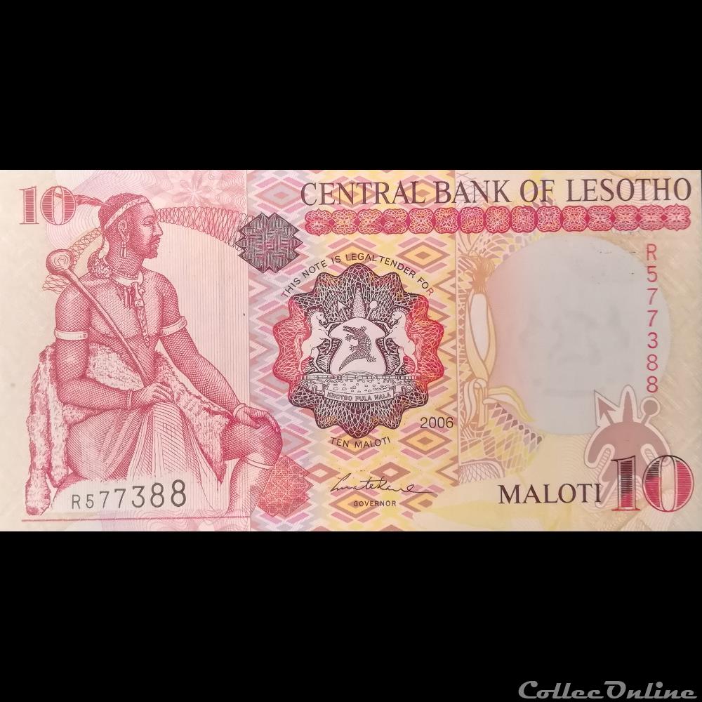 LESOTHO - P 15 D - 10 MALOTI - 2006 billet afrique lesotho p 15 d 10 maloti 2006