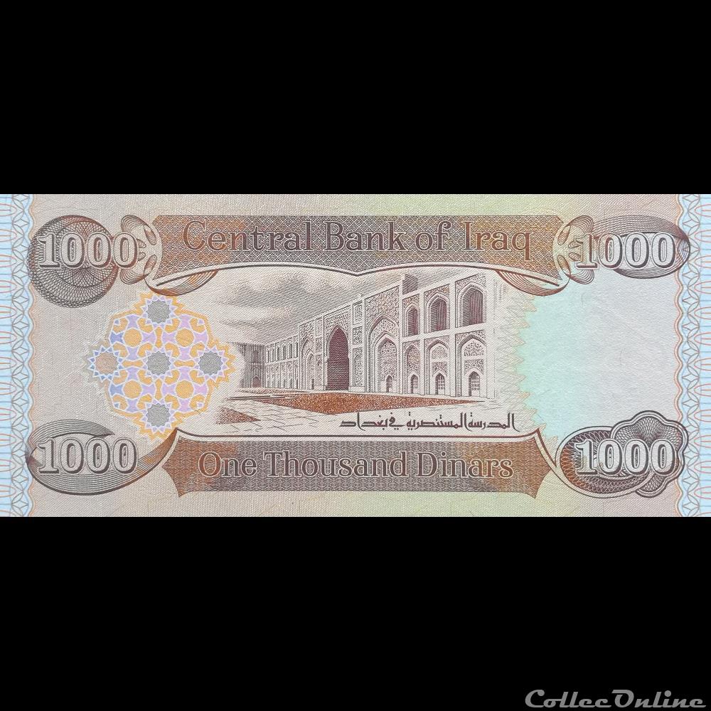 billet asie irak p 104 1 000 dinars 2018