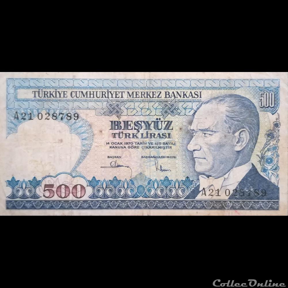 TURQUIE - P 195 A - 500 LIRA - 1983 billet asie turquie p 195 a 500 lira 1983