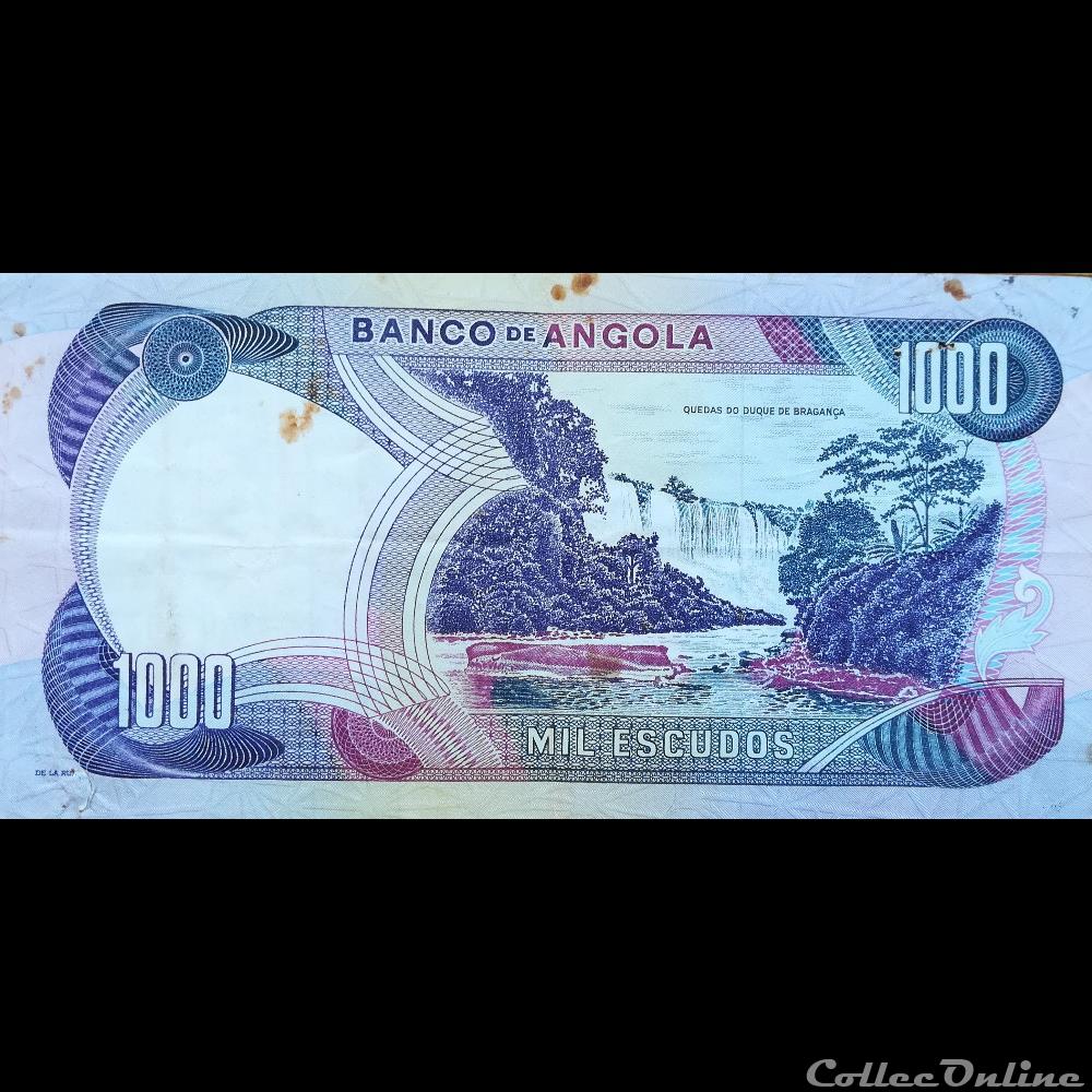 ANGOLA - P 103 - 1000 ESCUDOS - 1972 billet afrique angola p 103 1000 escudos 1972