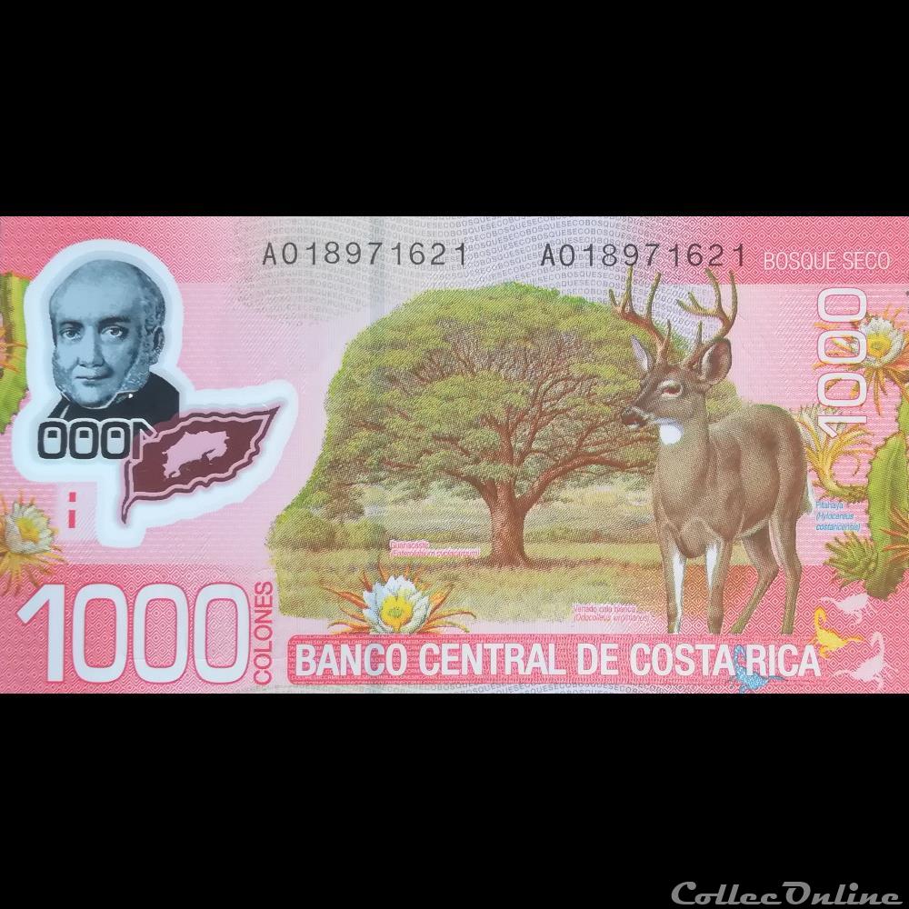 billet amerique du nord costum costa rica p 274 a 1000 colones 2009