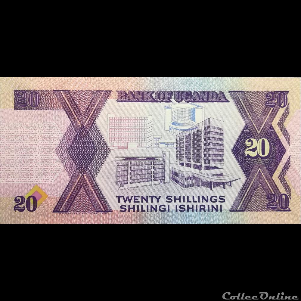 OUGANDA - P 29 A - 20 SHILLINGS - 1987 billet afrique ougandum ouganda p 29 a 20 shillings 1987