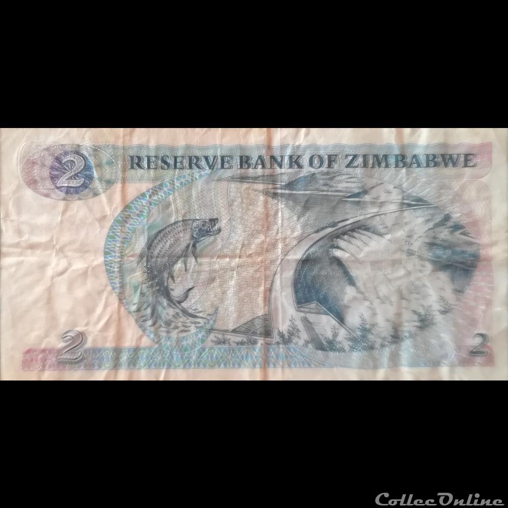 ZIMBABWE - P 01 A - 2 DOLLARS - 1980 billet afrique zimbabwe p 01 a 2 dollars 1980