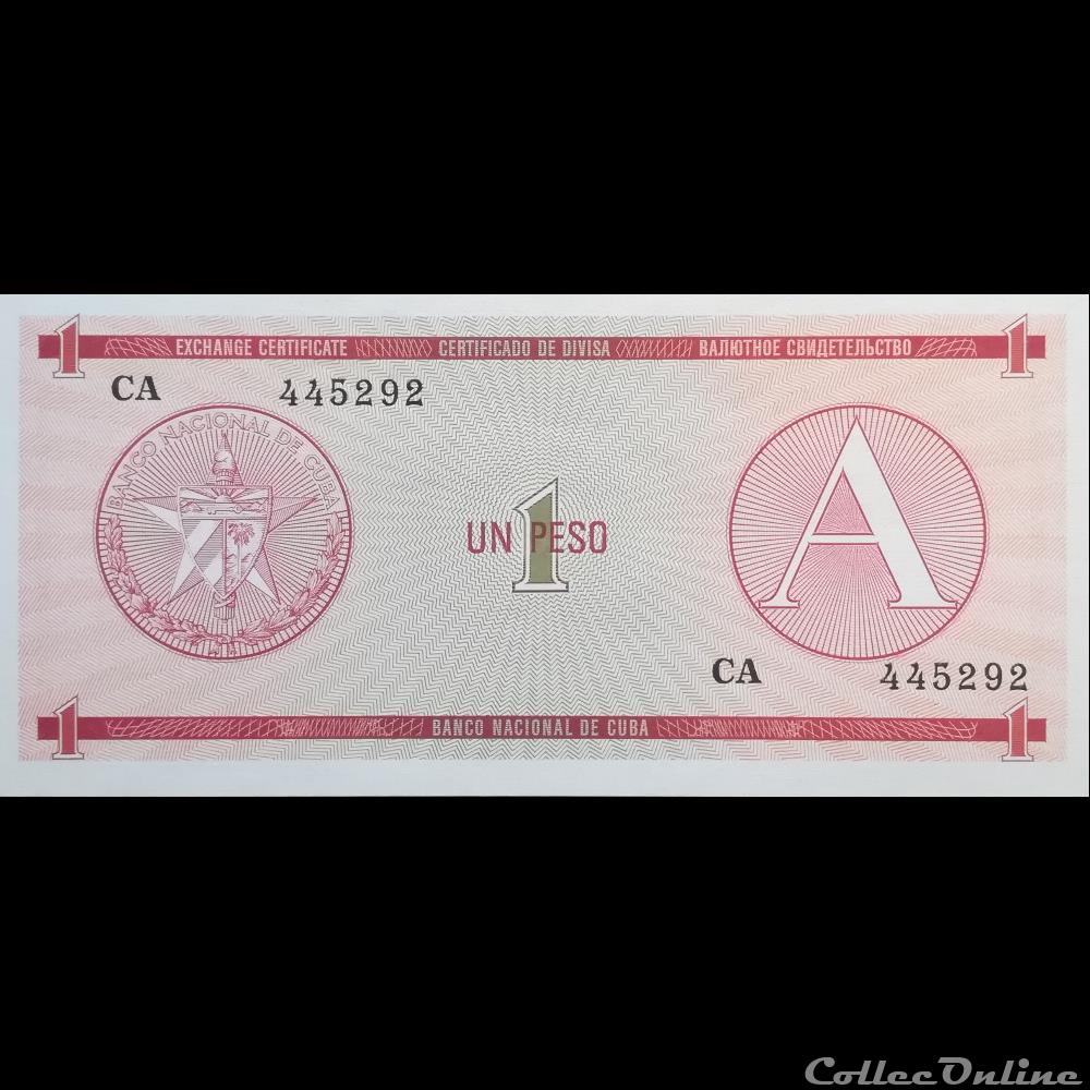 CUBA - P FX 01 - 1 PESO - 1985 billet amerique du nord cuba p fx 01 1 peso 1985