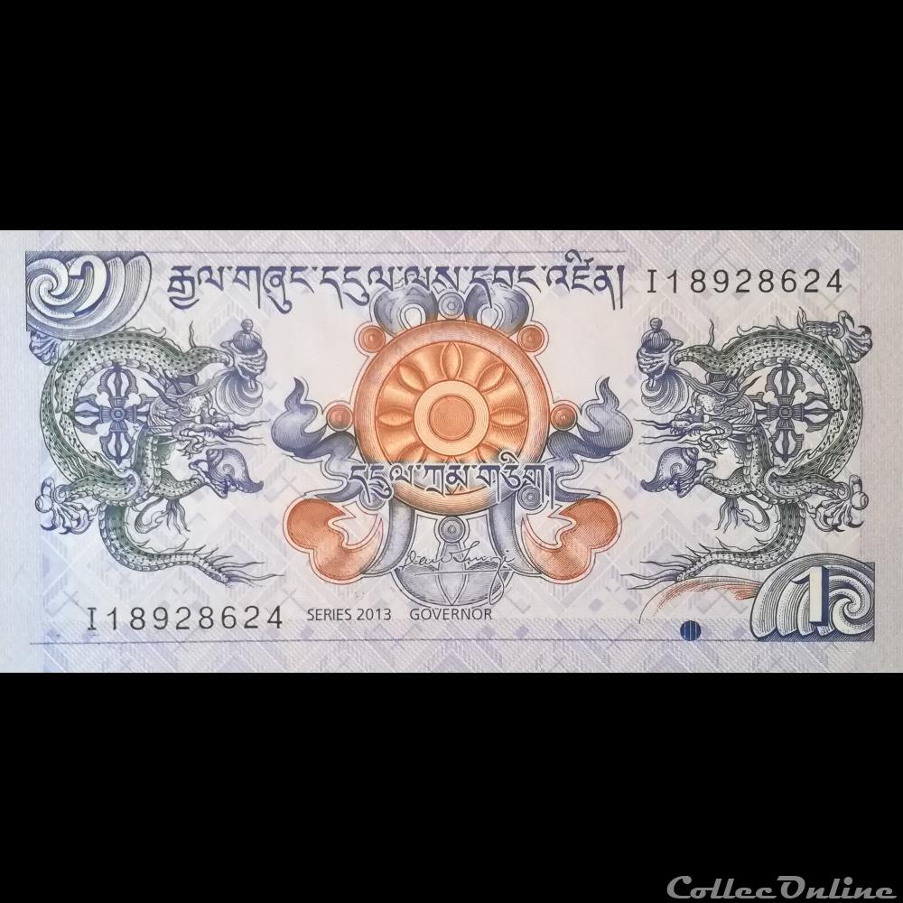 BHOUTAN - P 27 B - 1 NGULTRUM - 2013 billet asie ile coco bhoutan p 27 b 1 ngultrum 2013