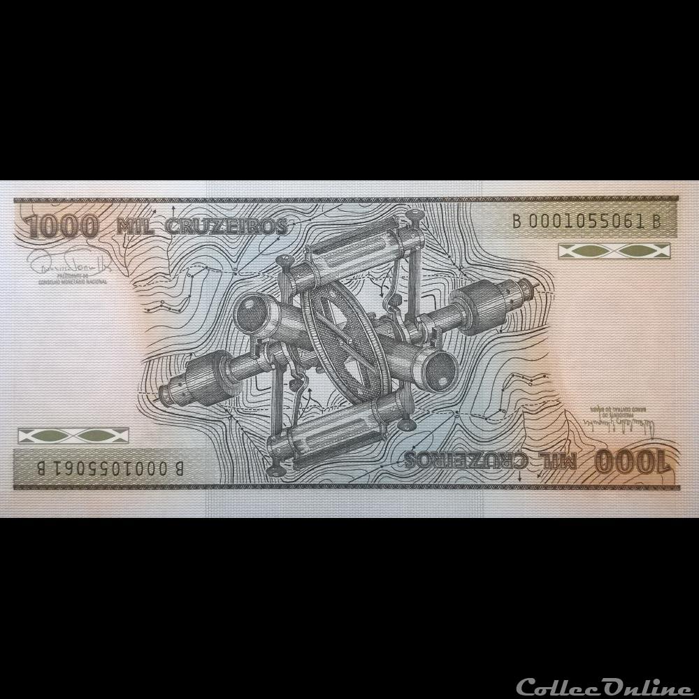 BRESIL - P 201 D - 1000 CRUZEIROS - 1981- 1986 billet amerique du sud bresil p 201 d 1000 cruzeiros 1981 1986