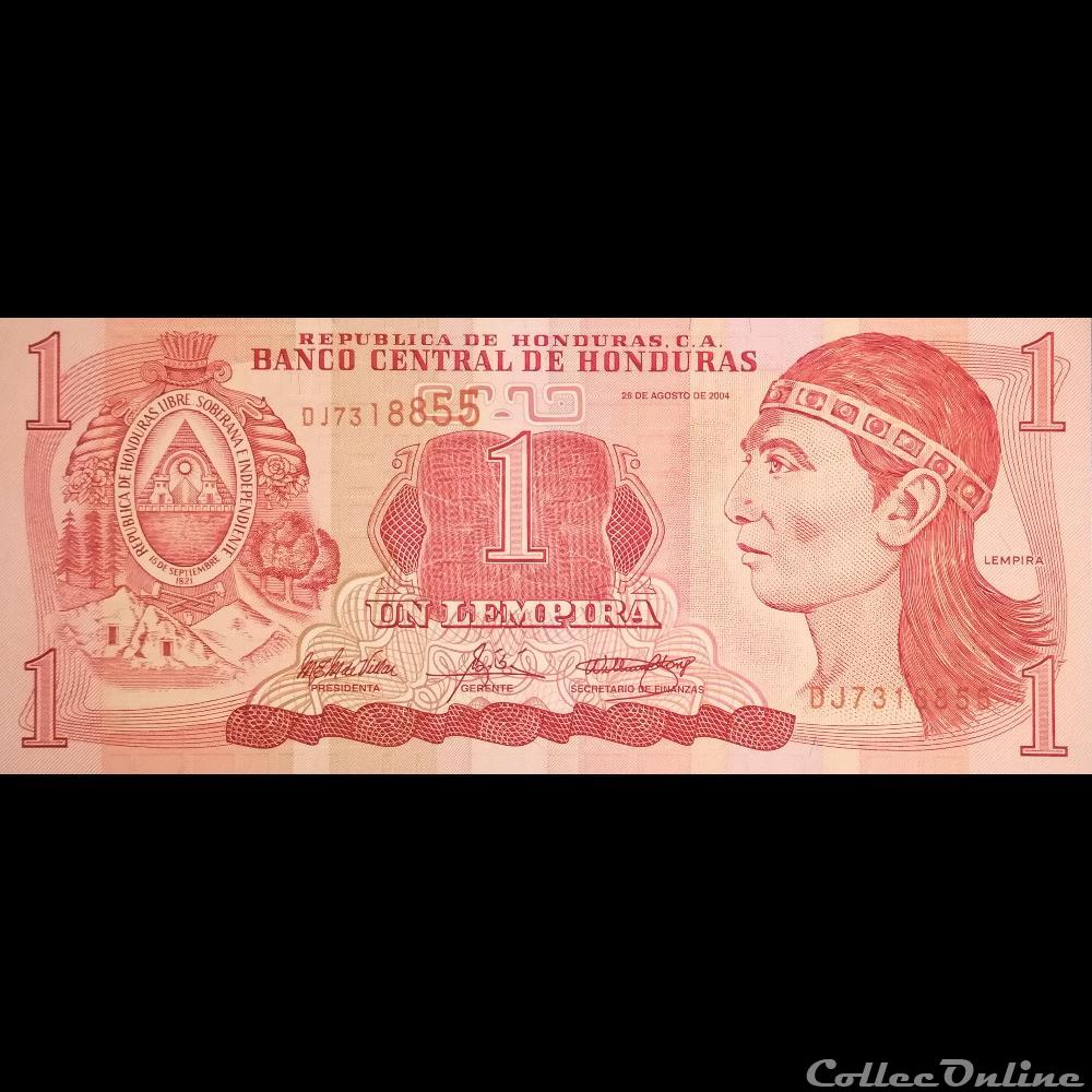 HONDURAS - P 084 D - 1 LEMPIRA - 2004 billet amerique nord honduras p 084 d 1 lempira 2004
