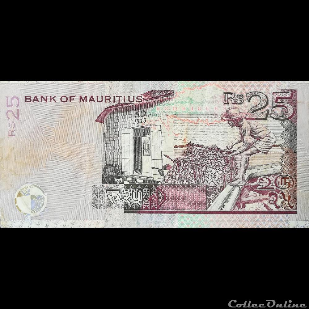 MAURICE (ILE) - P 49 A - 25 RUPEES - 1999 billet afrique maurice ile p 49 a 25 rupees 1999