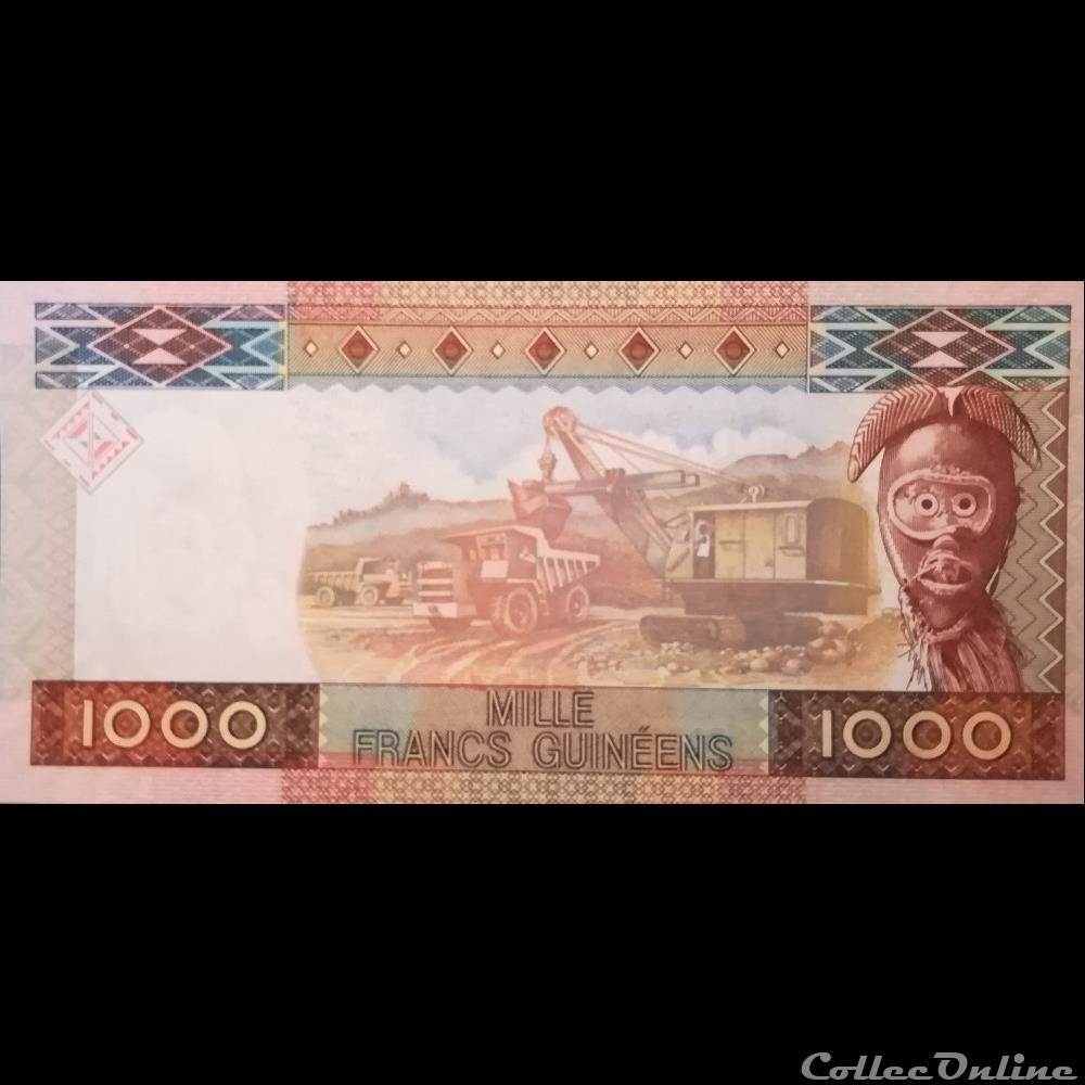 GUINEE - P 43 - 1000 FRANCS - 2010 billet afrique guinee p 43 1000 francs 2010