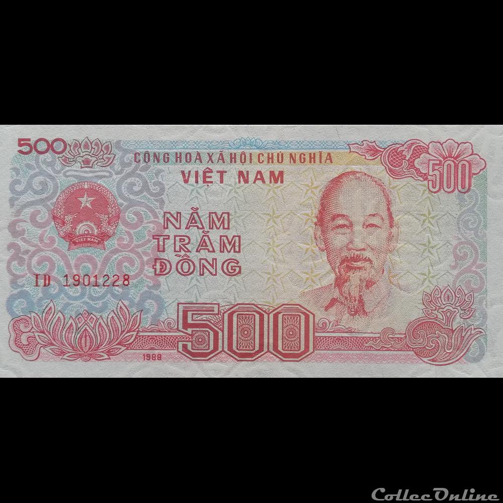 VIÊT NAM - P 101 - 500 DÔNG - 1988 billet asie vietnam viet nam p 101 500 dong 1988