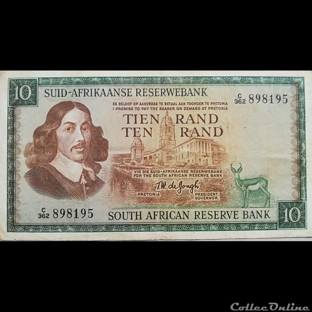AFRIQUE DU SUD - P 113 C - 10 RAND - 1976 billet afrique du sud p 113 c 10 rand 1976