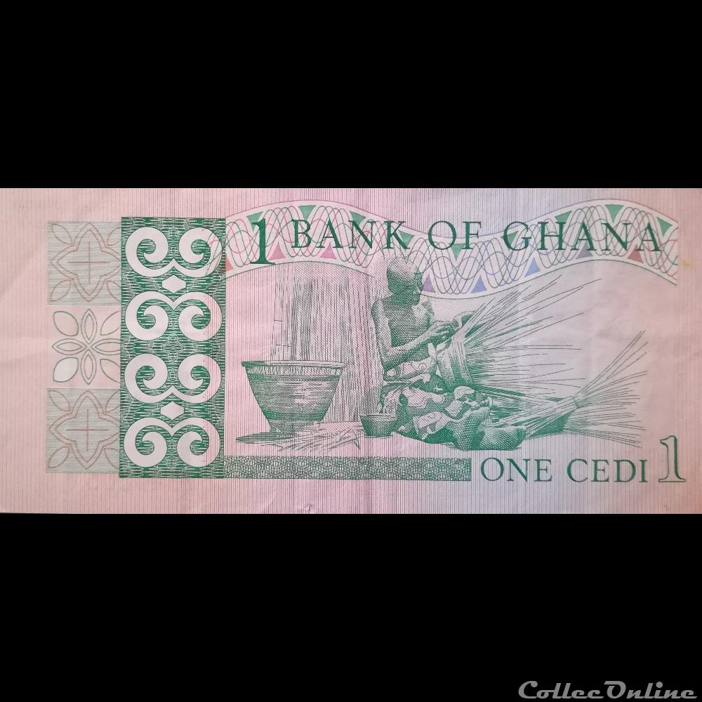 GHANA - P 17 B - 1 CEDI - 1982 billet afrique ghana p 17 b 1 cedi 1982