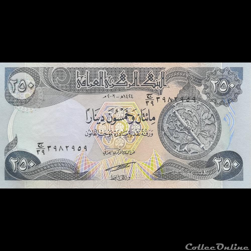 billet asie irak p 91 a 250 dinars 2003