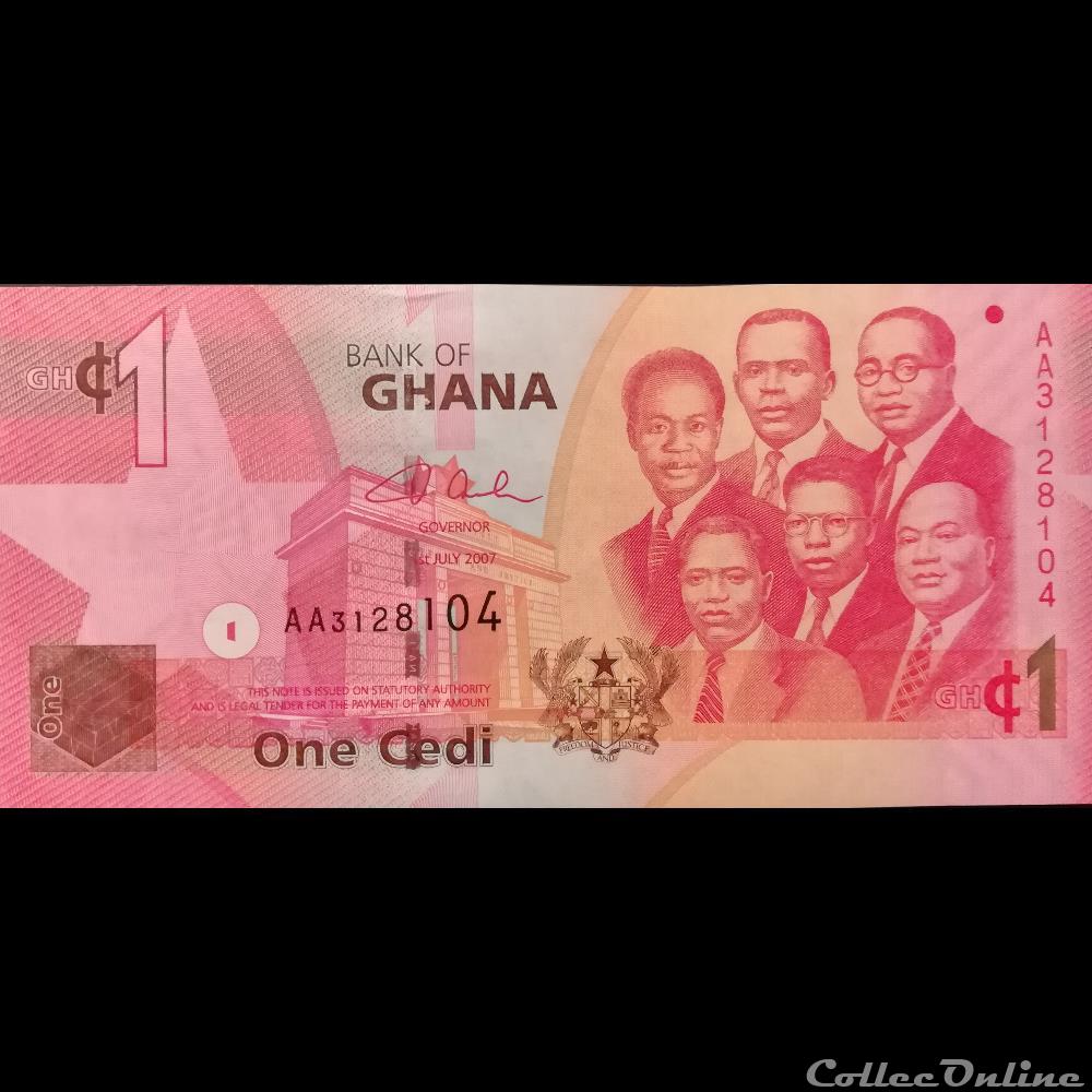 GHANA - P 37 A - 1 CEDI - 2007 billet afrique ghana p 37 a 1 cedi 2007