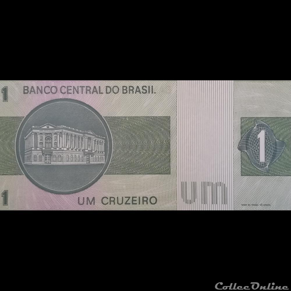 BRESIL - P 191 AB - 1 CRUZEIRO - 1975 billet amerique du sud bresil p 191 ab 1 cruzeiro 1975