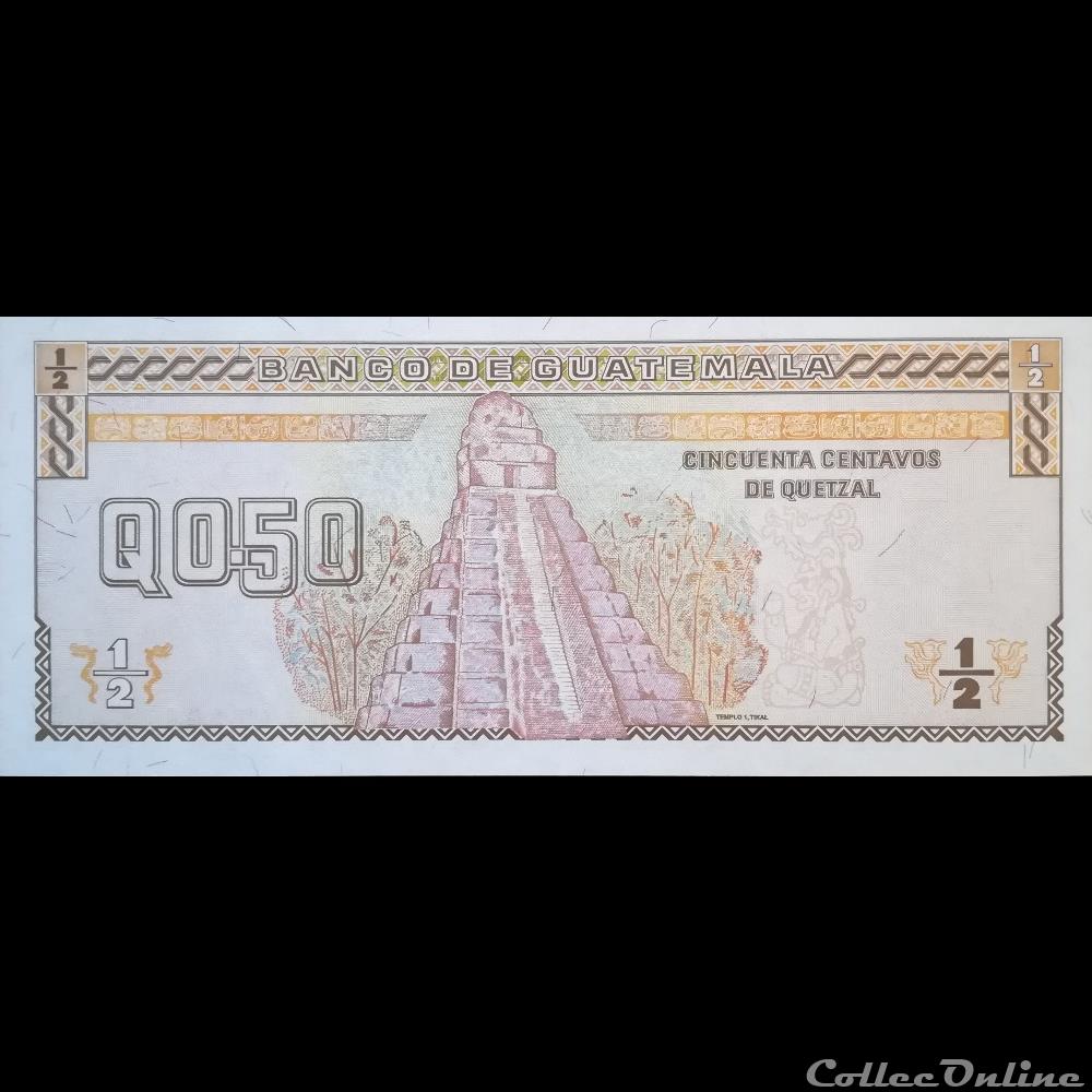 GUATEMALA - P 096 A - 0,50 CENTAVOS DE QUETZAL - 1996 billet amerique du nord guatemala p 096 a 0 50 centavos de quetzal 1996