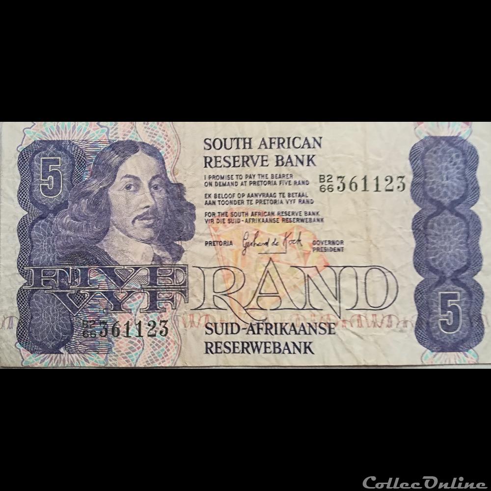 AFRIQUE DU SUD - P 119 B - 5 RAND billet afrique du sud p 119 b 5 rand