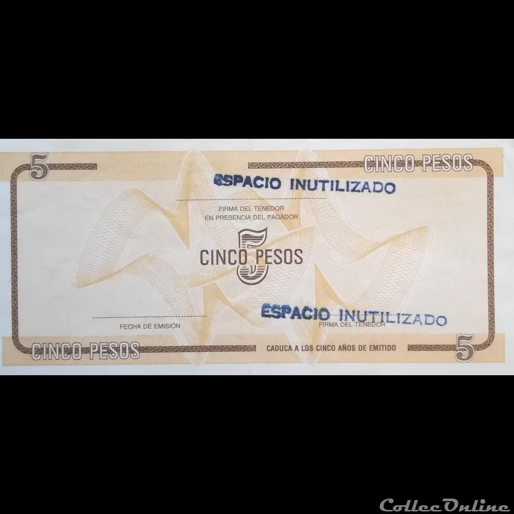 CUBA - P FX 34 - 5 PESOS - ND billet amerique du nord cuba p fx 34 5 pesos nd