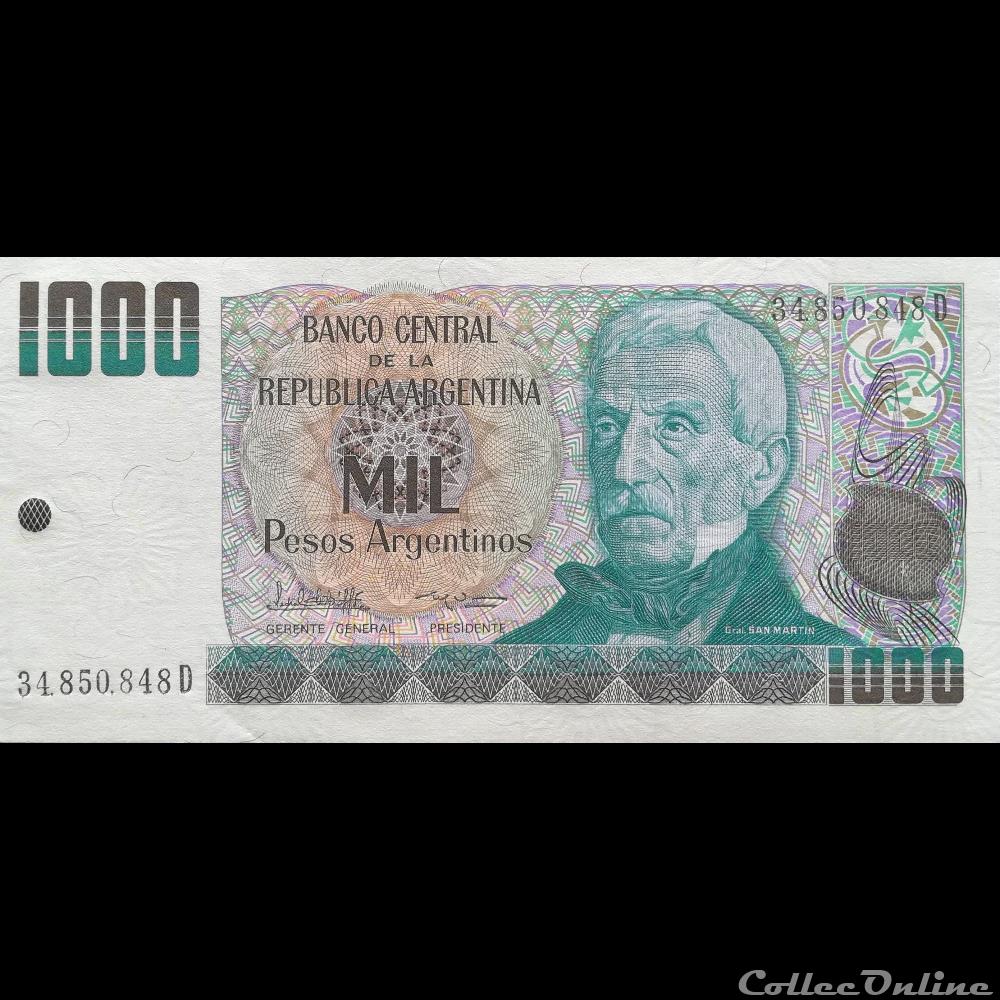 ARGENTINE - P 317 B - 1000 PESOS - 1985 billet amerique du sud argentine p 317 b 1000 pesos 1985