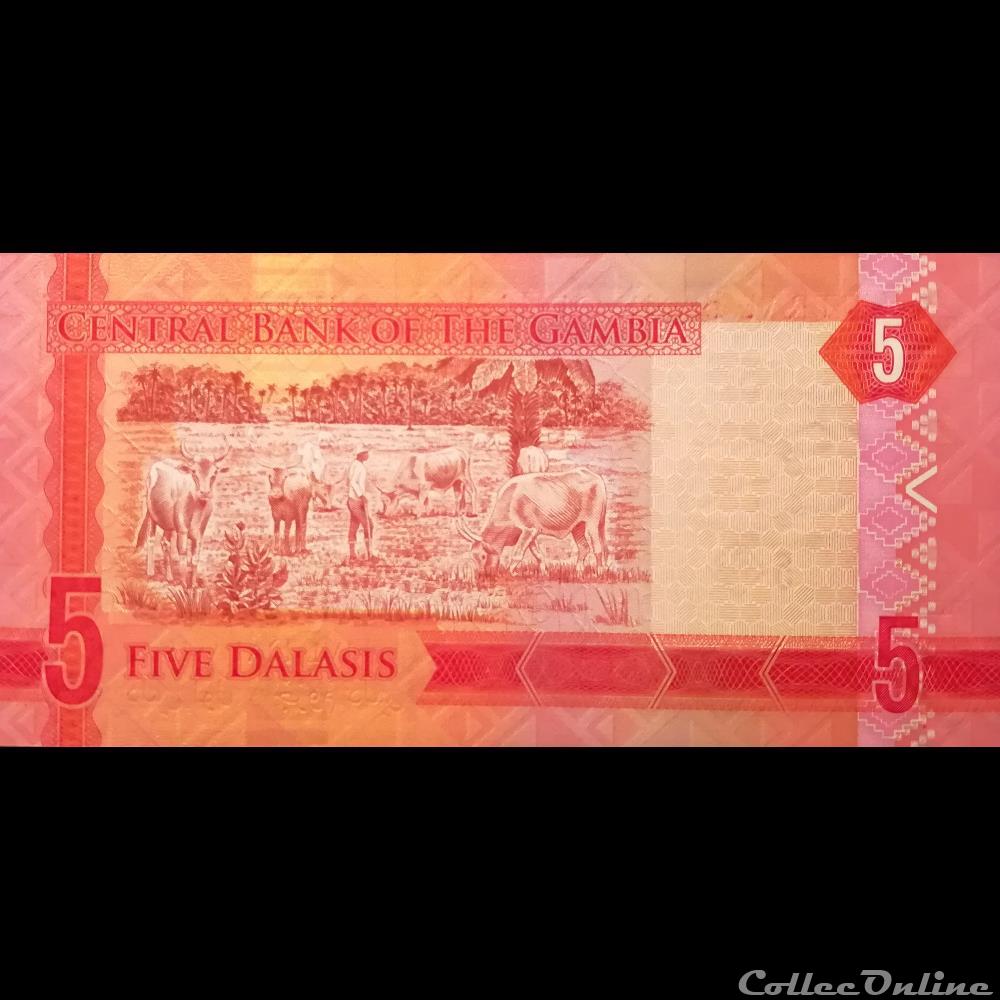 GAMBIE - P 31 - 5 DALASIS - 2015 billet afrique gambie p 31 5 dalasis 2015