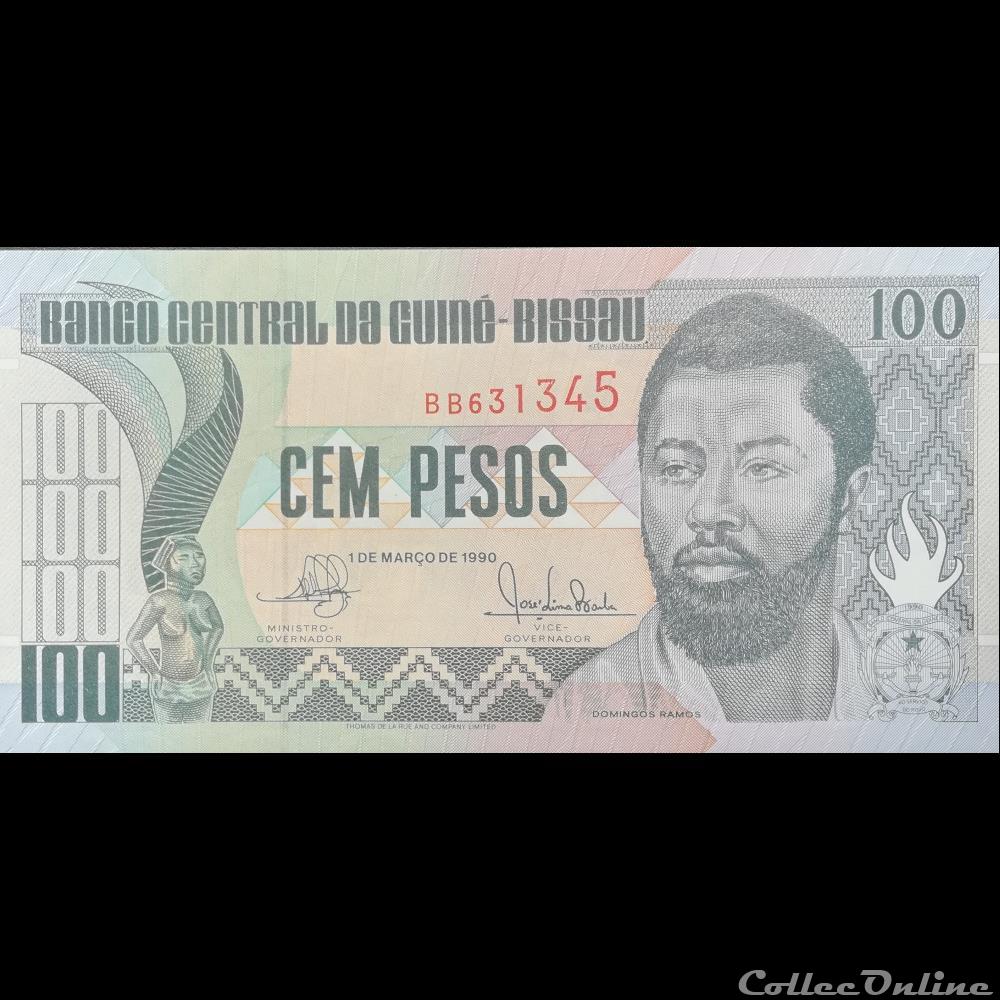 GUINEE-BISSAU - P 11 - 100 PESOS - 1990 billet afrique guinee bissau p 11 100 pesos 1990