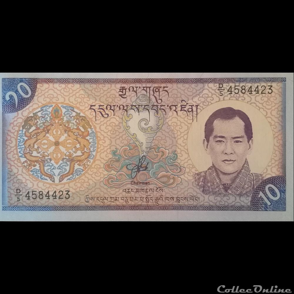 BHOUTAN - P 22 - 10 NGULTRUM - 2000 billet asie ile coco bhoutan p 22 10 ngultrum 2000