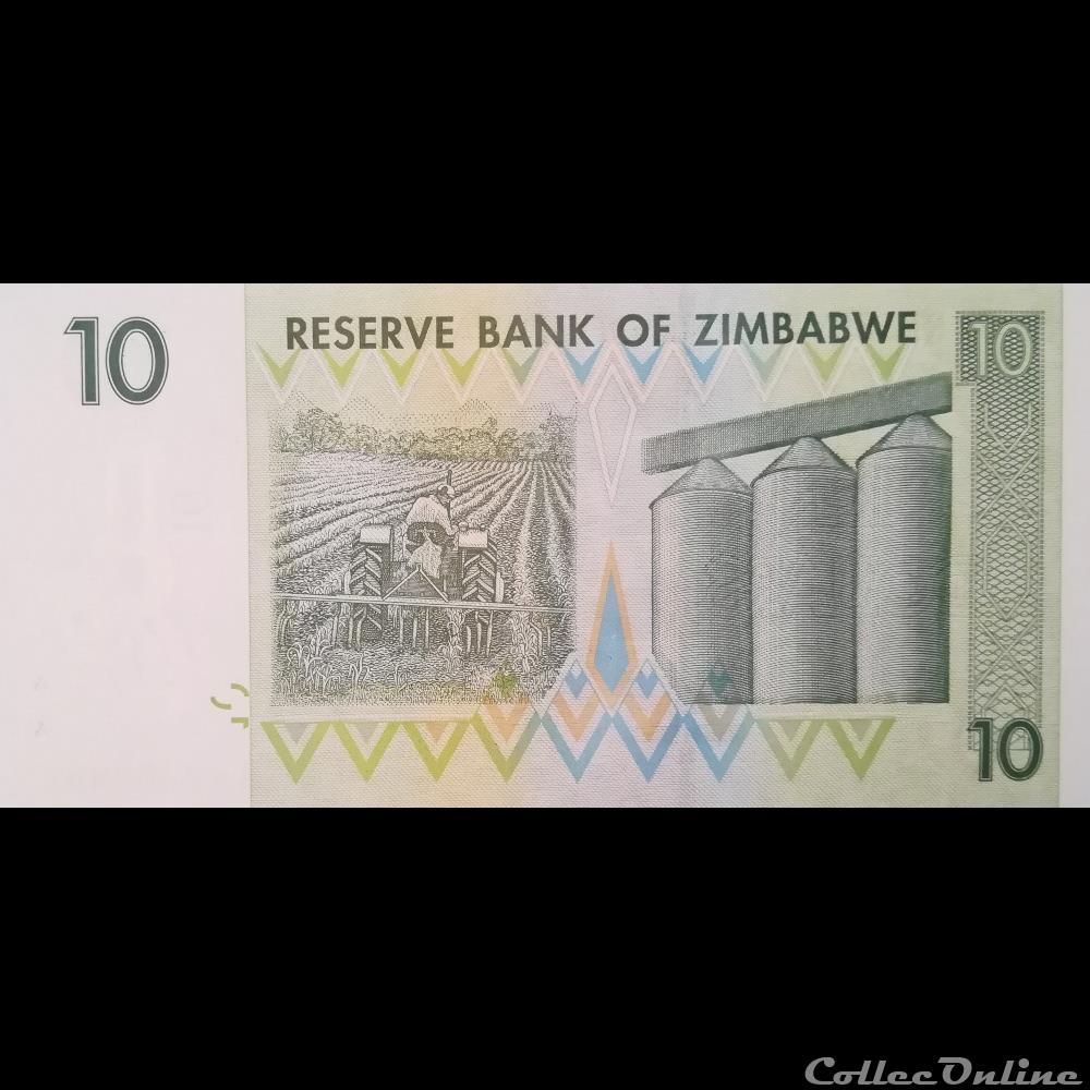 ZIMBABWE - P 67 - 10 DOLLARS - 2007 billet afrique zimbabwe p 67 10 dollars 2007