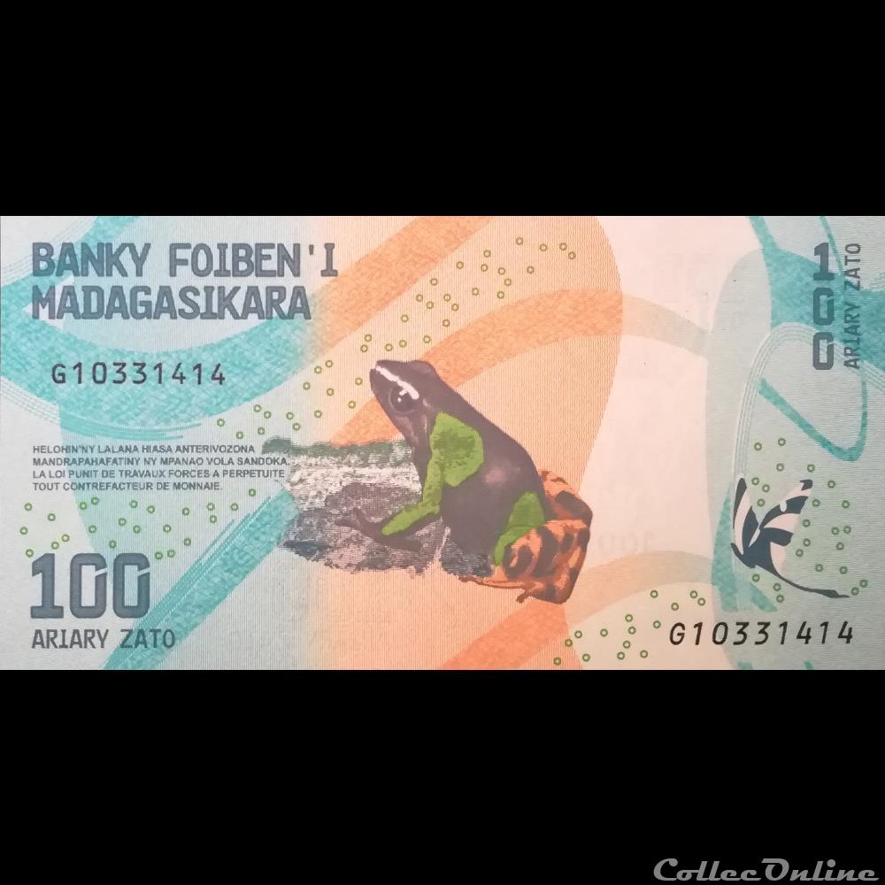 MADAGASCAR - P 97 - 100 ARIARY - 2017 billet afrique madagascar p 97 100 ariary 2017