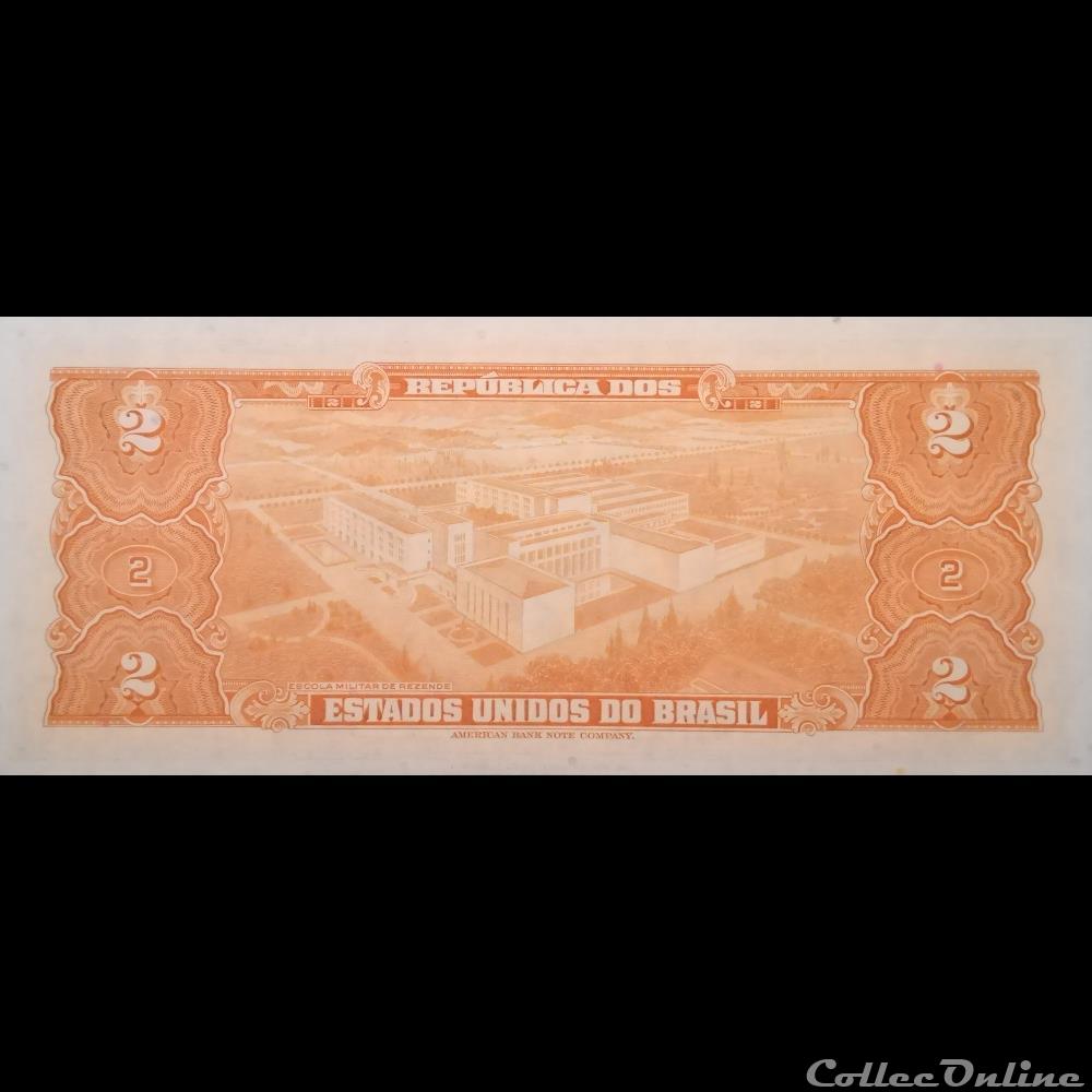 BRESIL - P 151 B - 2 CRUZEIROS - 1956 - 1958 billet amerique du sud bresil p 151 b 2 cruzeiros 1956 1958