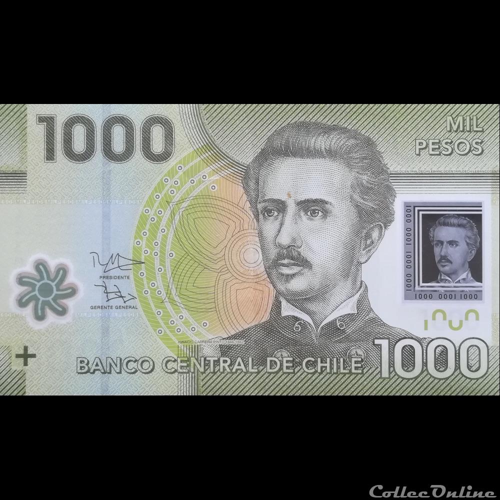 CHILI - P 161 G - 1000 PESOS - 2016 billet amerique du sud chili p 161 g 1000 pesos 2016