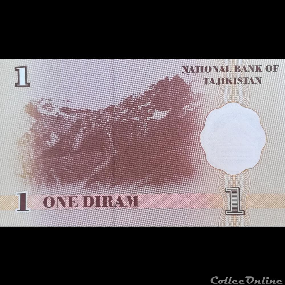 TADJIKISTAN - P 10 - 1 DIRAM - 1999 billet asie tadjikistan p 10 1 diram 1999