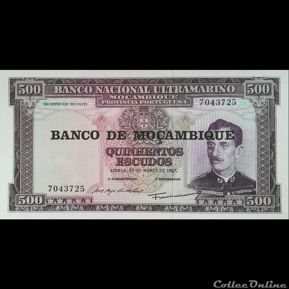 billet afrique mozambique p 118 500 escudos 1967 1976