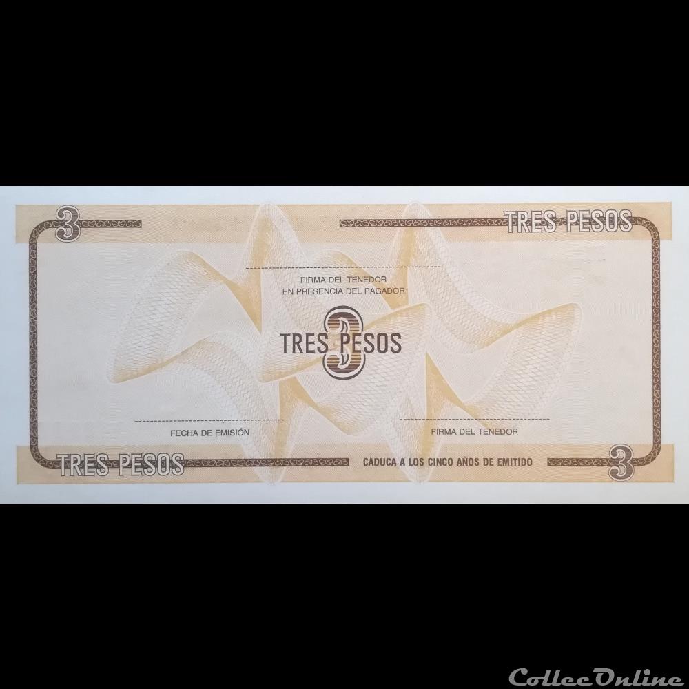 CUBA - P FX 33 - 3 PESOS - ND billet amerique du nord cuba p fx 33 3 pesos nd
