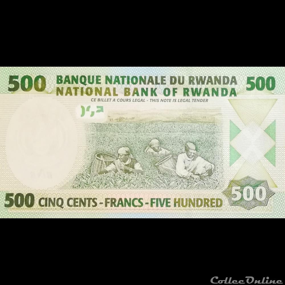 RWANDA - P 34 - 500 FRANCS - 2008 billet afrique rwandum rwanda p 34 500 francs 2008