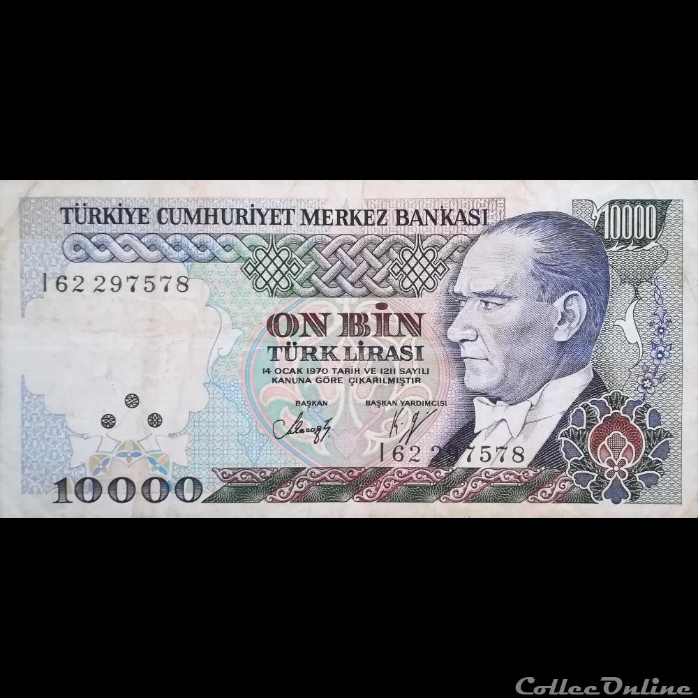 TURQUIE - P 200 - 10.000 LIRA - 1989 billet asie turquie p 200 10 000 lira 1989