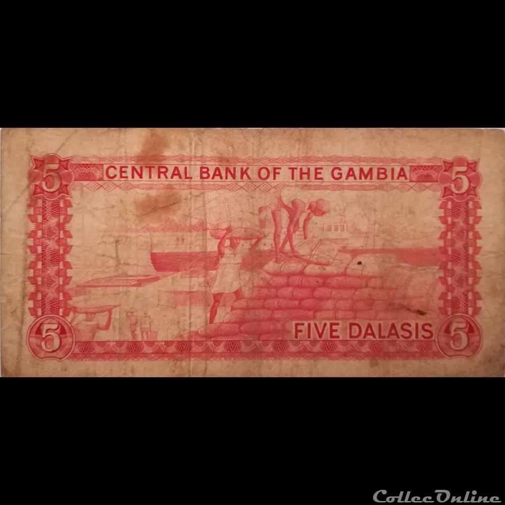 GAMBIE - P 05 B - 5 DALASIS - 1972 billet afrique gambie p 05 b 5 dalasis 1972