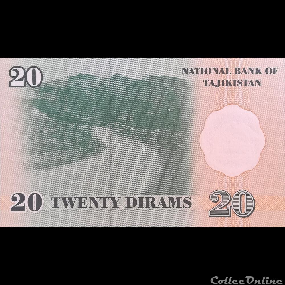 TADJIKISTAN - P 12 - 20 DIRAM - 1999 billet asie tadjikistan p 12 20 diram 1999