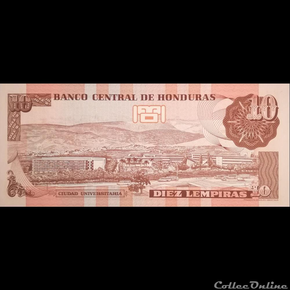 HONDURAS - P 086 D - 10 LEMPIRAS - 2006 billet amerique nord honduras p 086 d 10 lempiras 2006
